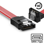 Cabo SATA III Ewent EC1513 Com Ângulo Reto 90º 0.3m Vermelho