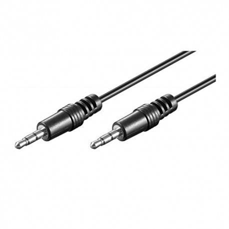 Cabo Extensão de Áudio Ewent EC1606 Jack 3.5mm Macho/Macho 2m Preto