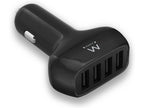 Carregador Isqueiro Ewent USB de 4 Portas 9.6A 48W Preto