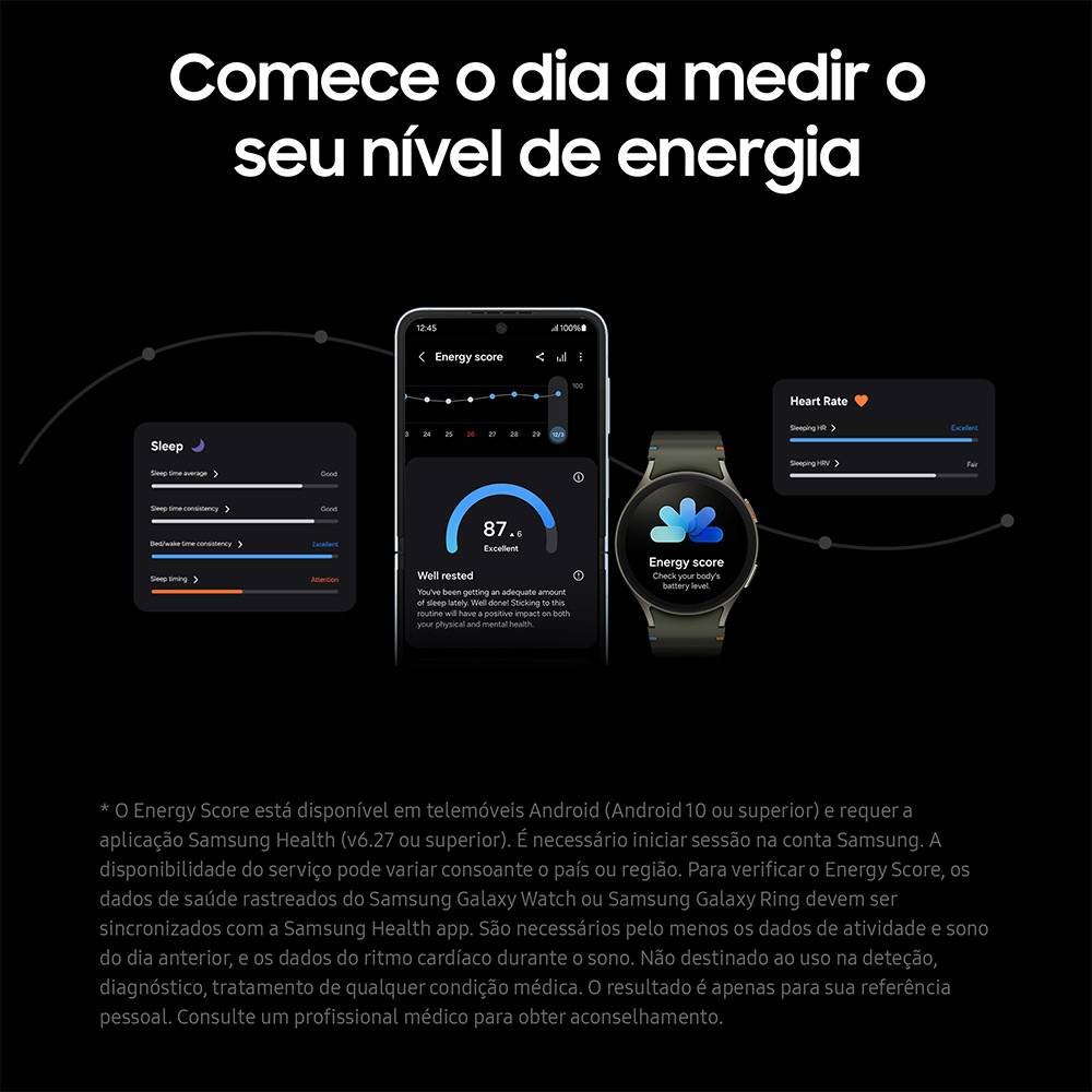 Smartwatch Samsung Galaxy Watch 7 44mm GPS Prateado