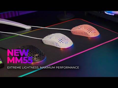 Rato Óptico Mars Gaming MM55 RGB 12800DPI