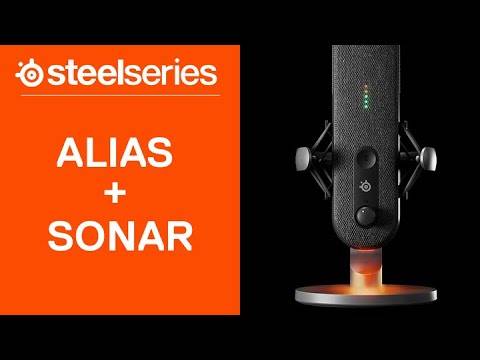 Microfone Condensador Cardióide SteelSeries Alias RGB 48Khz 24-bit USB Preto