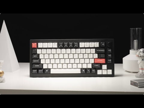 Teclado Mecânico Keychron Q1 HE 75% Wireless PT Gateron Magnetic Switch Nebula Linear