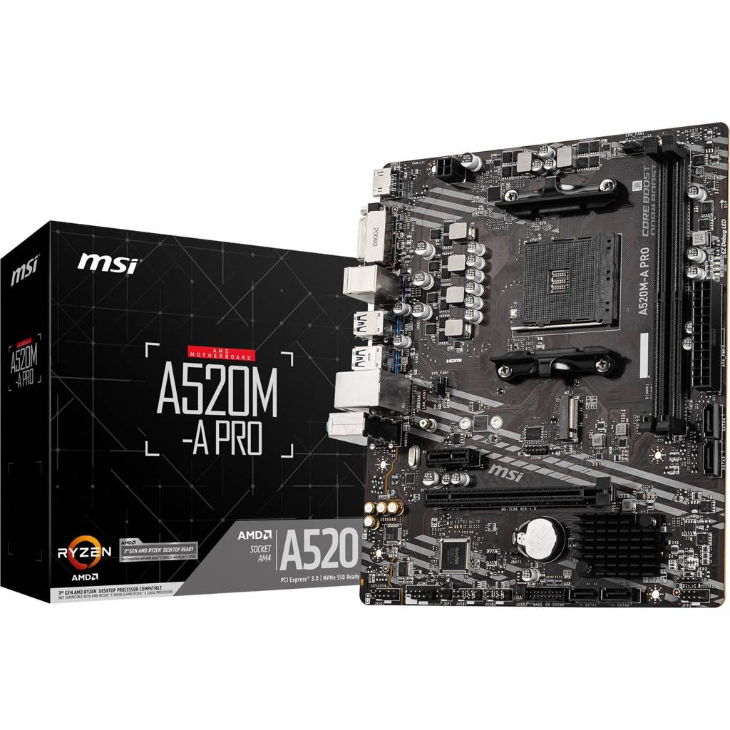 Motherboard Micro-ATX MSI A520M-A Pro SktAM4