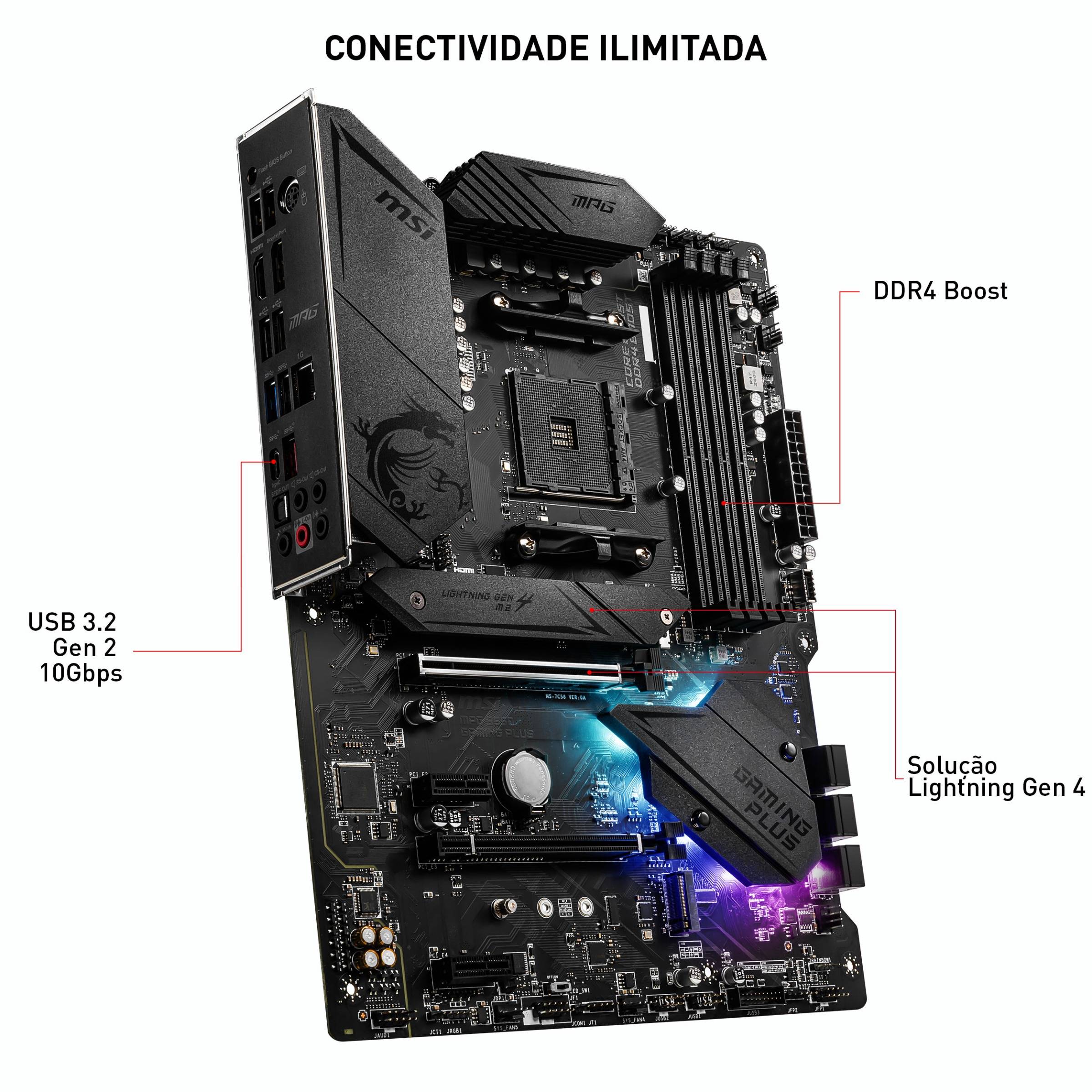 Motherboard ATX MSI MPG B550 Gaming Plus SktAM4