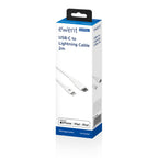 Cabo Ewent USB/C para Lightning 2 M Branco