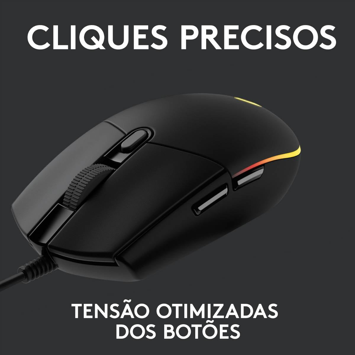 Rato Óptico Logitech G203 Lightsync RGB 8000DPI Preto