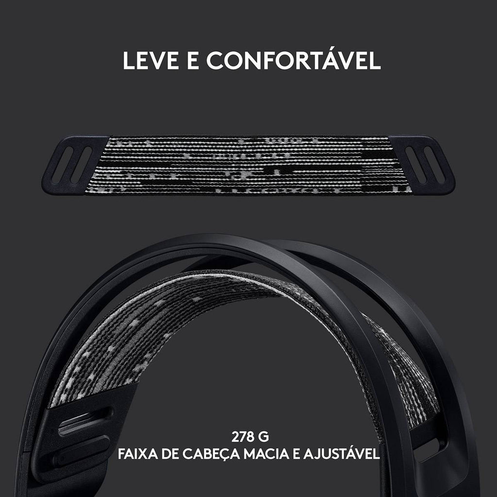 Headset Logitech G733 Lightspeed Wireless RGB Gaming Preto