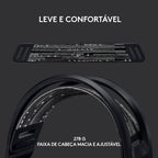 Headset Logitech G733 Lightspeed Wireless RGB Gaming Preto