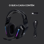 Headset Logitech G733 Lightspeed Wireless RGB Gaming Preto