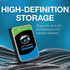 Disco Rígido 3.5" Seagate SkyHawk 4TB 256MB Cache 180MB/s SATA 6Gb/s