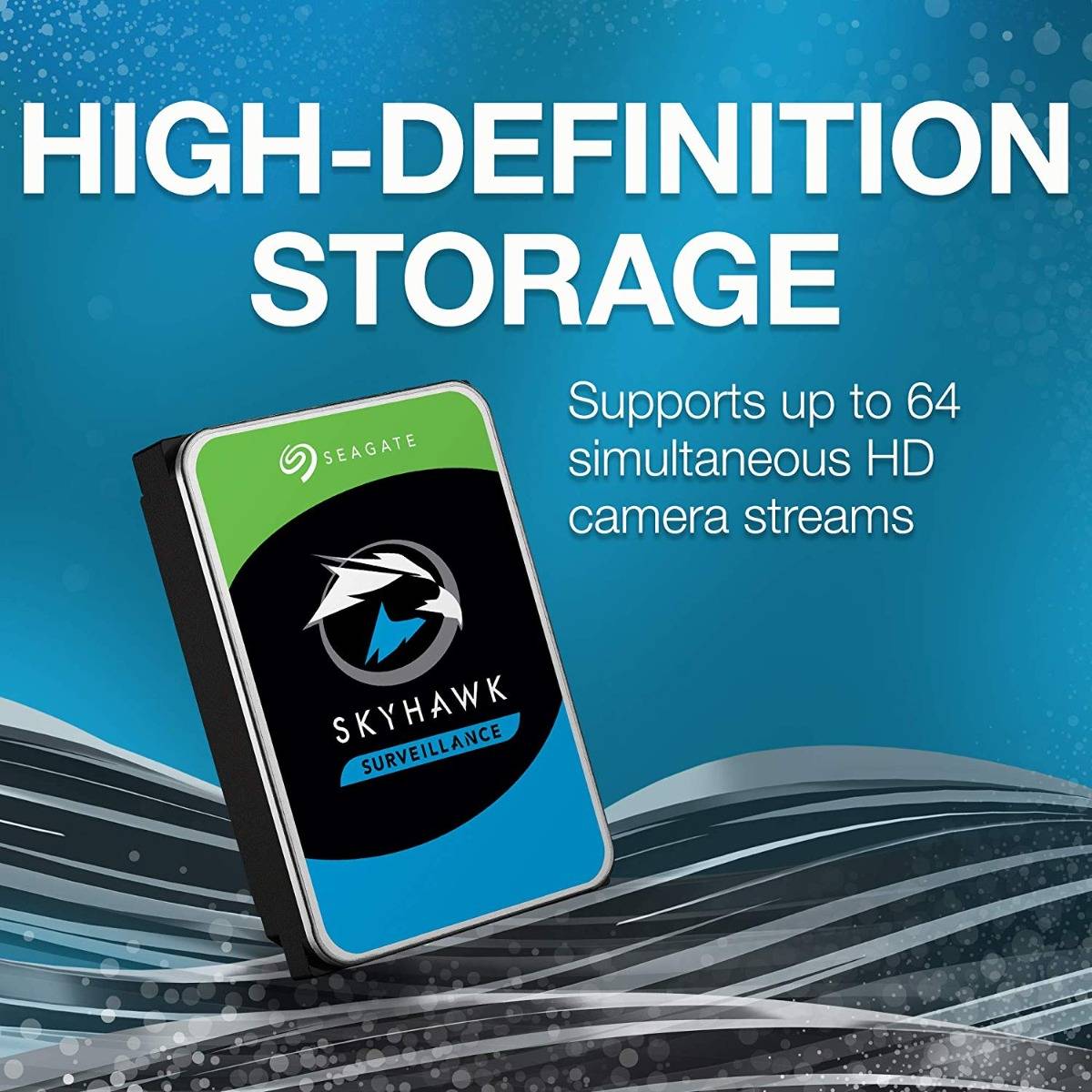 Disco Rígido 3.5" Seagate SkyHawk 4TB 256MB Cache 180MB/s SATA 6Gb/s