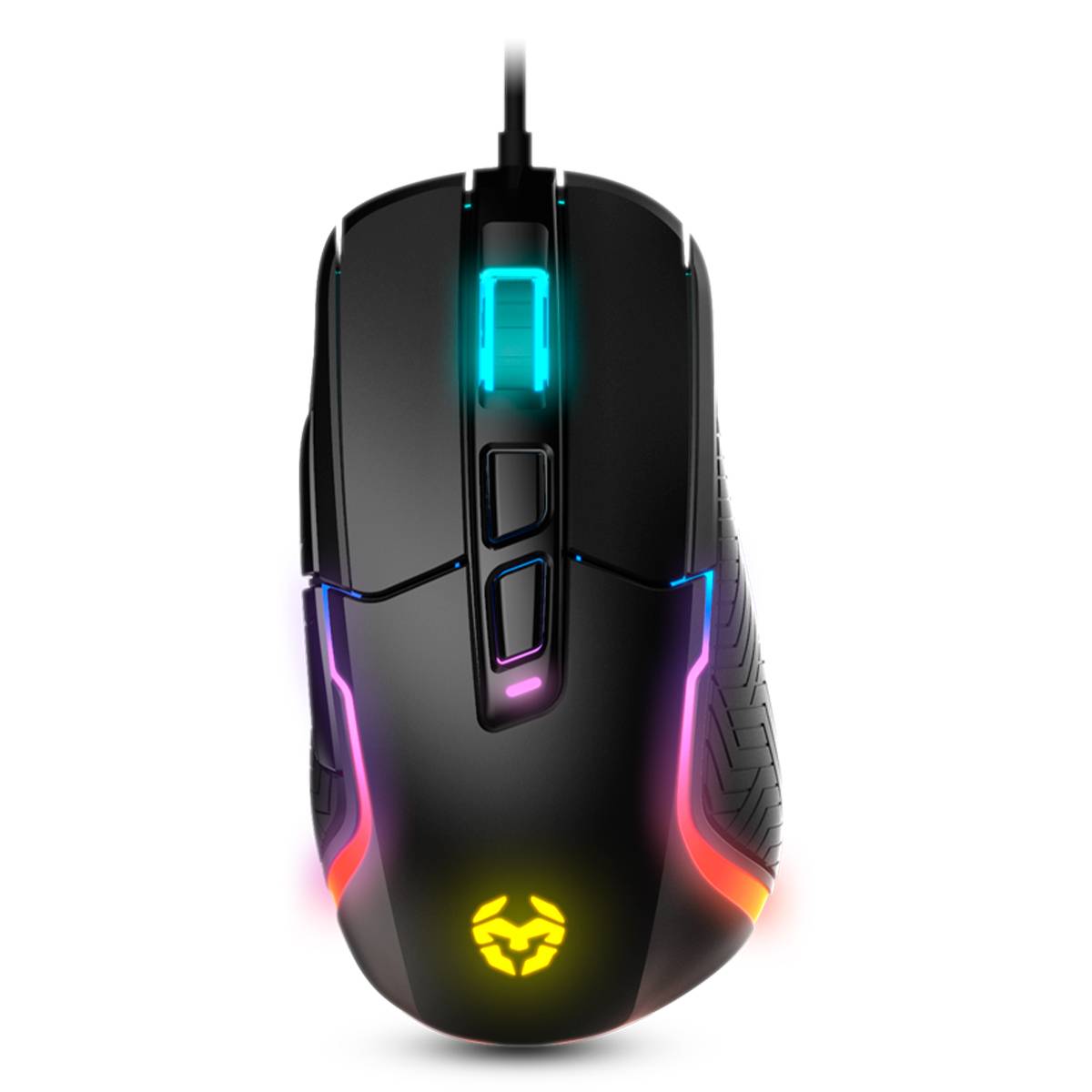 Rato Óptico Krom Kick RGB Gaming 6200DPI Preto