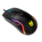 Rato Óptico Krom Kick RGB Gaming 6200DPI Preto