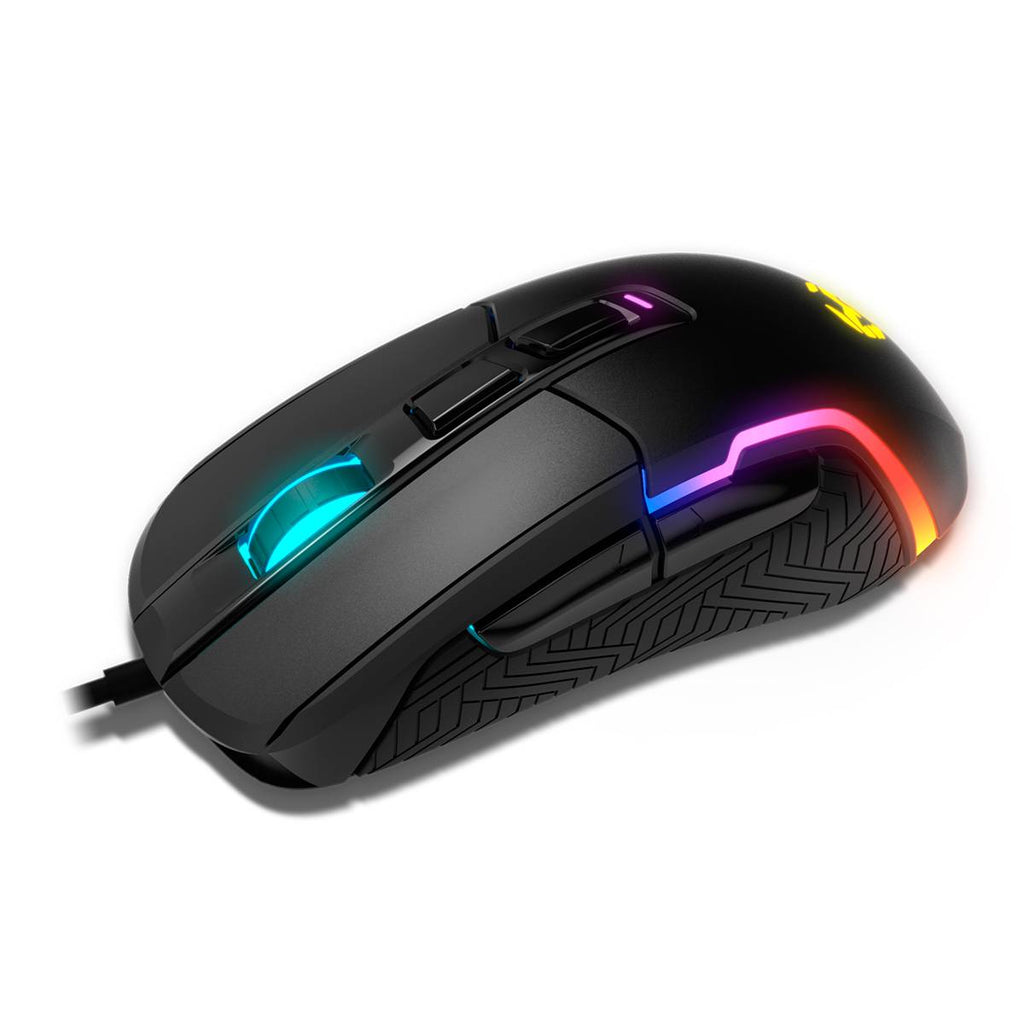 Rato Óptico Krom Kick RGB Gaming 6200DPI Preto