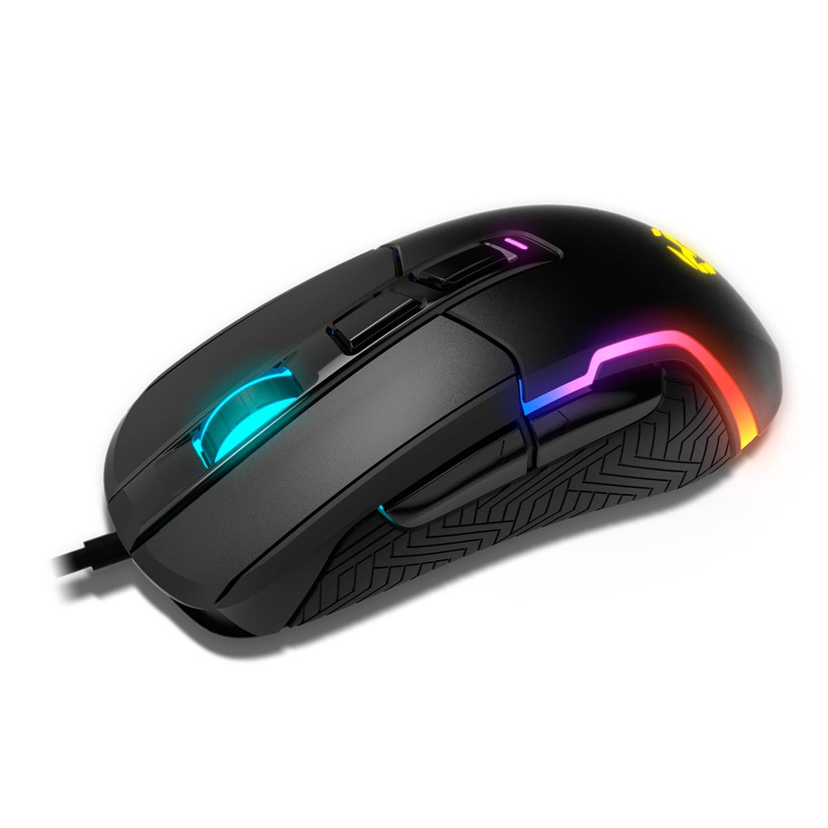 Rato Óptico Krom Kick RGB Gaming 6200DPI Preto