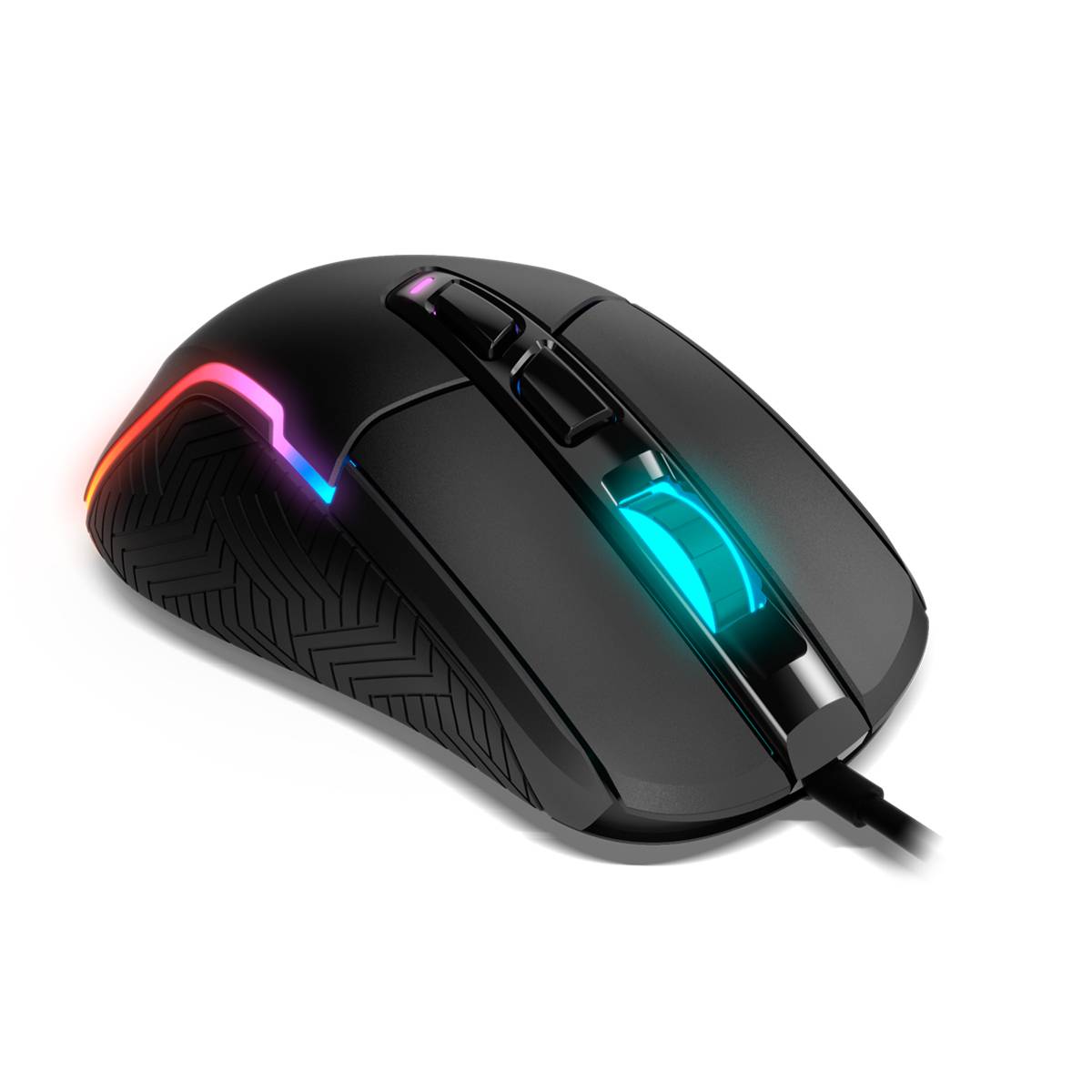 Rato Óptico Krom Kick RGB Gaming 6200DPI Preto
