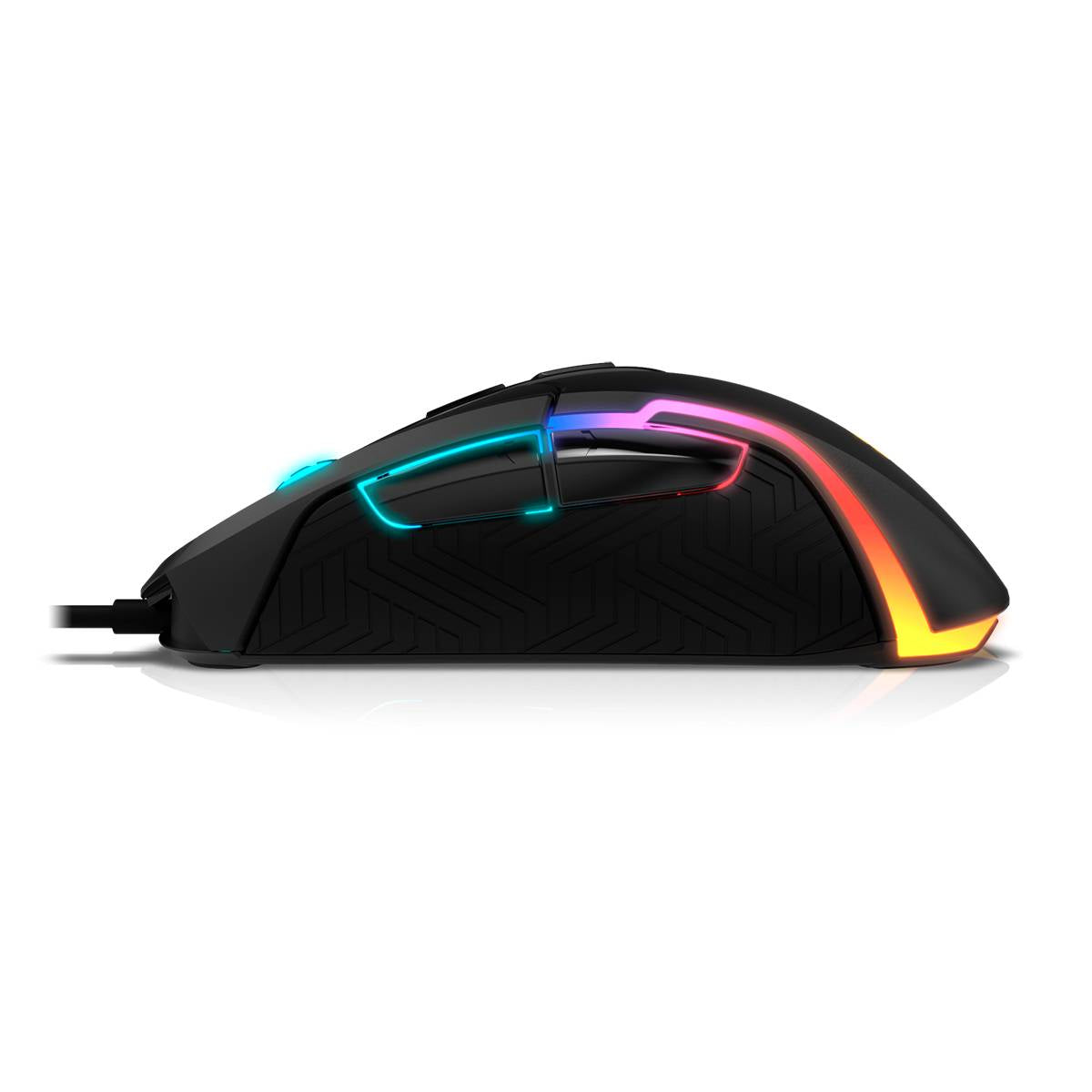 Rato Óptico Krom Kick RGB Gaming 6200DPI Preto