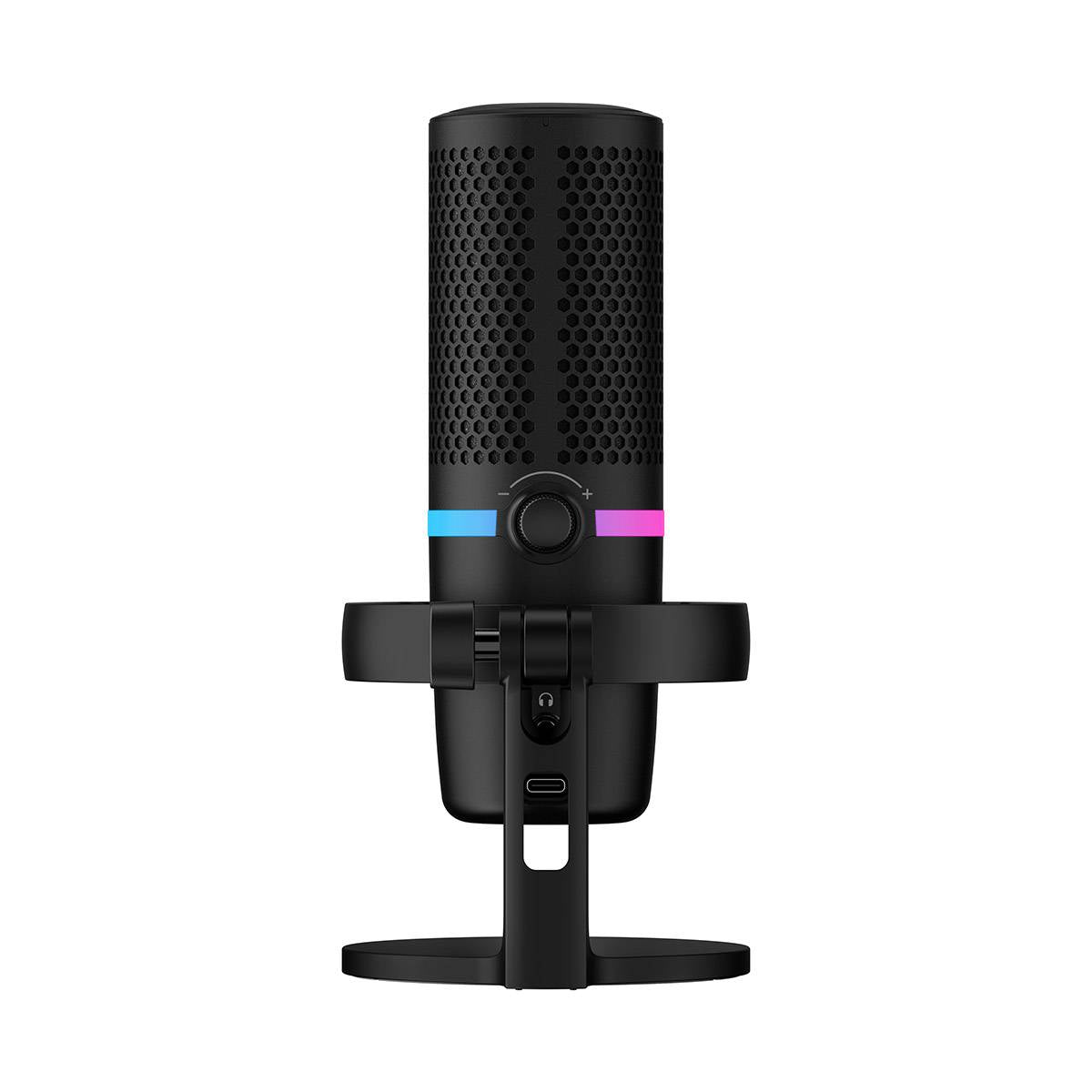 Microfone Condensador Cardióide HyperX DuoCast RGB 96Khz 24-bit USB Preto