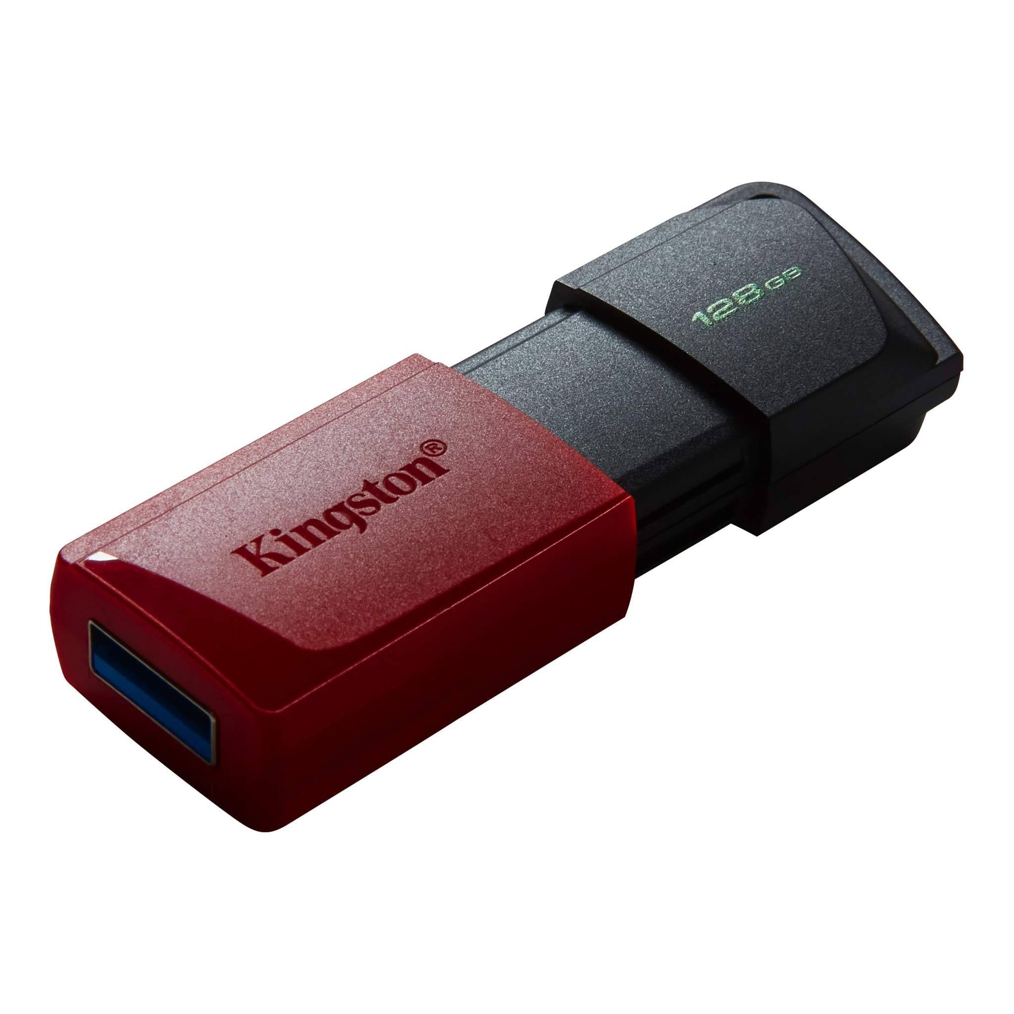 Pen Drive Kingston DataTraveler Exodia M USB 3.2 128GB Preta/Vermelha