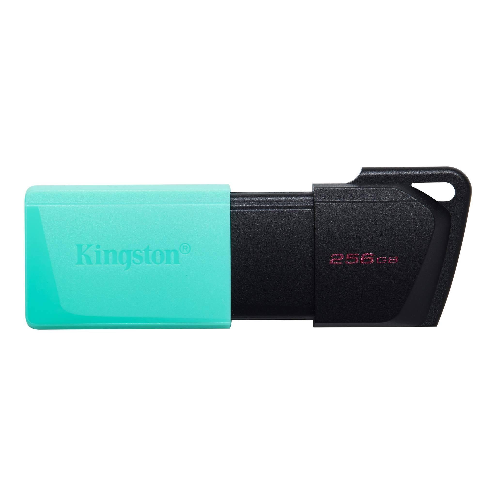Pen Drive Kingston DataTraveler Exodia M USB 3.2 256GB Preta/Azul Turquesa