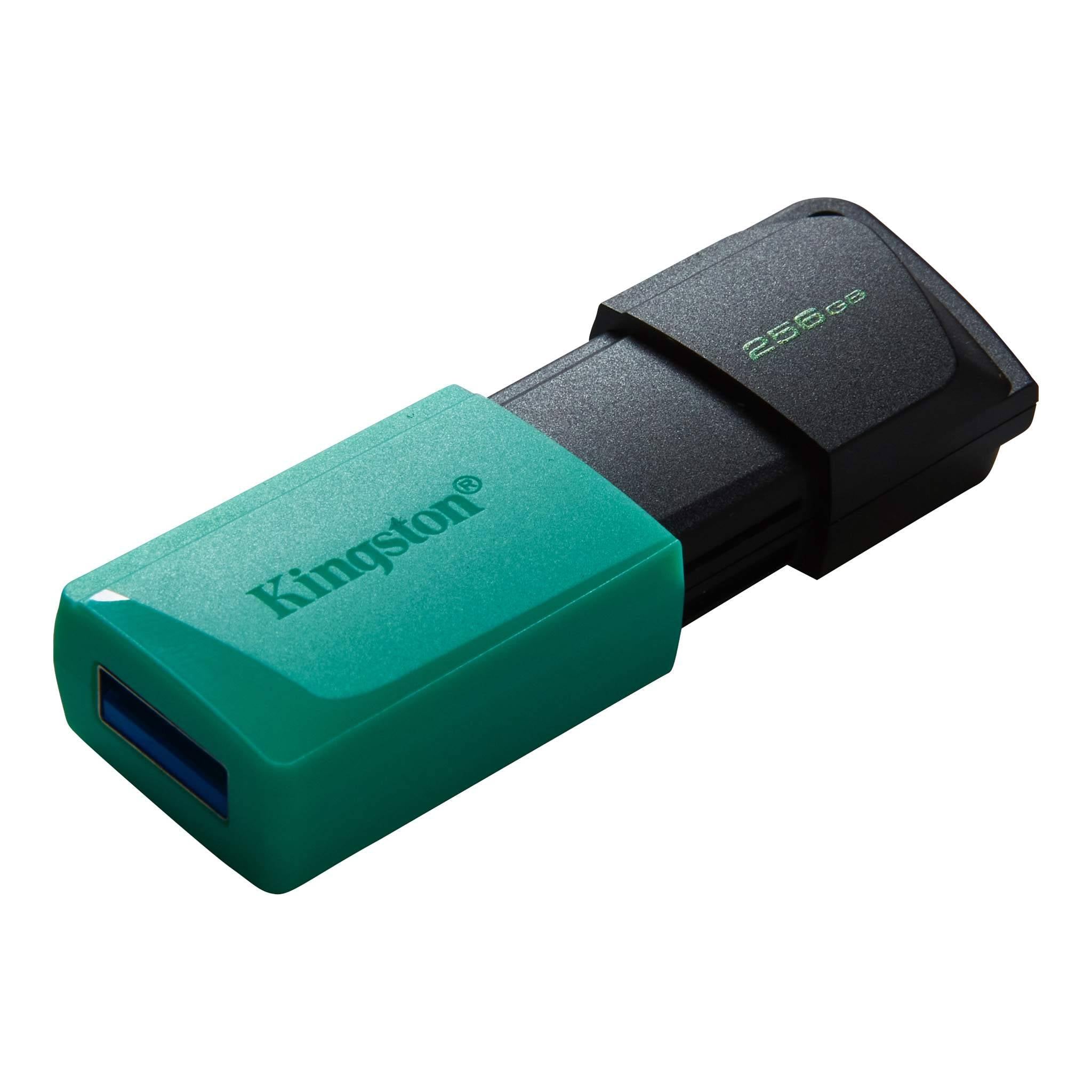 Pen Drive Kingston DataTraveler Exodia M USB 3.2 256GB Preta/Azul Turquesa
