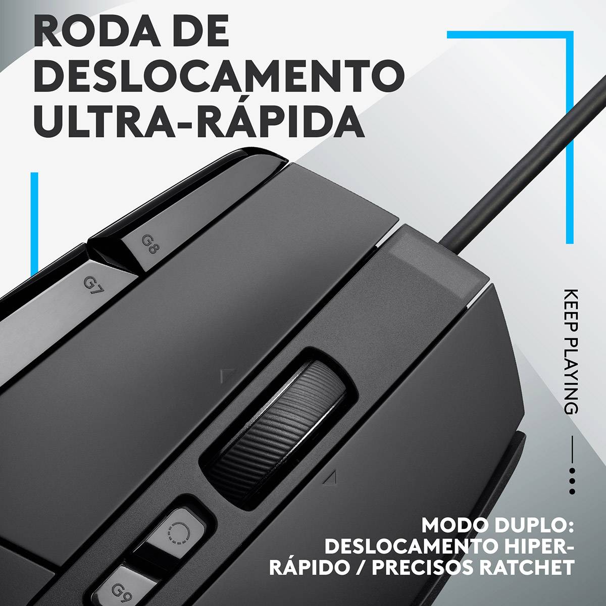 Rato Óptico Logitech G502 X Wired Hero 25600DPI Gaming Preto