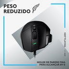 Rato Óptico Logitech G502 X Wired Hero 25600DPI Gaming Preto