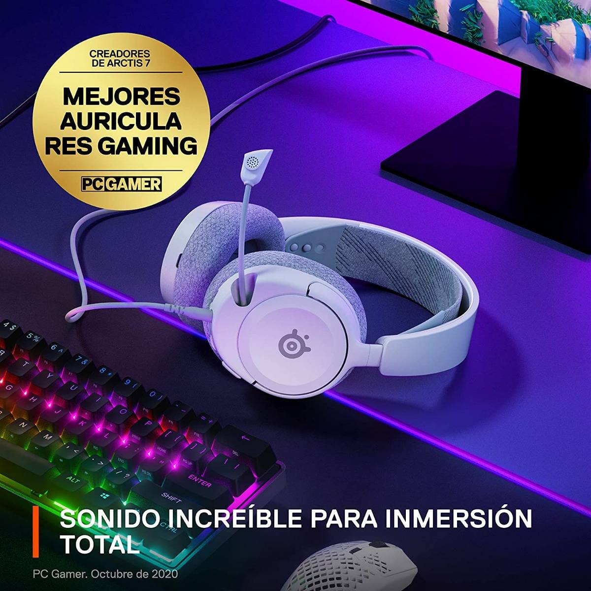 Headset SteelSeries Arctis Nova 1 Branco
