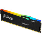 Memória RAM DIMM Kingston Fury Beast RGB 16GB (1x16GB) DDR5-5600MHz (Intel XMP) CL40 (40-40-40) 1.25V 1Rx8 Preta