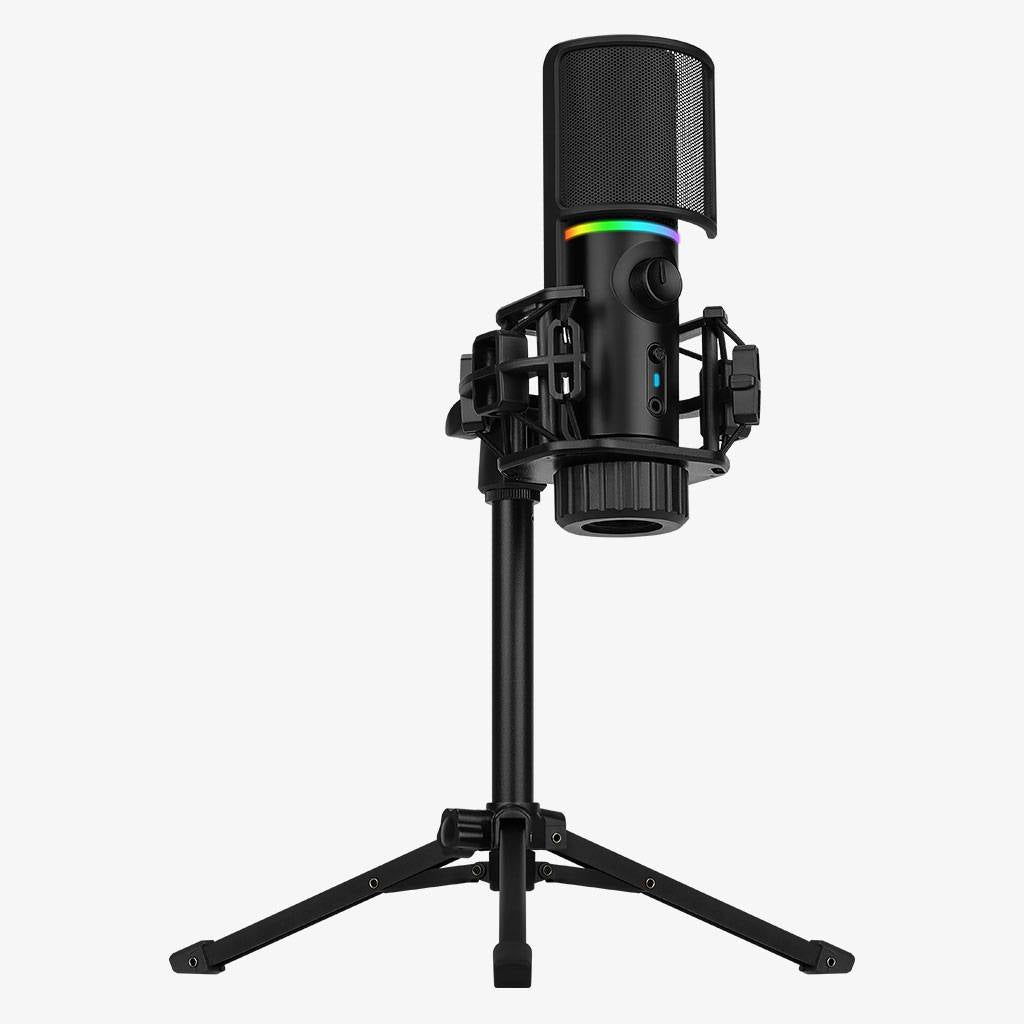 Microfone Streamplify Mic RGB Tripod Preto