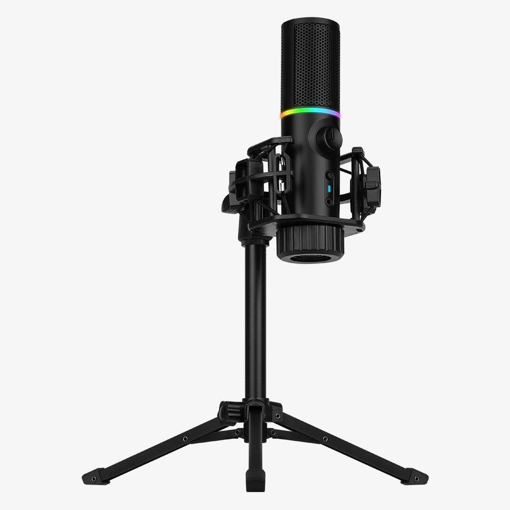 Microfone Streamplify Mic RGB Tripod Preto