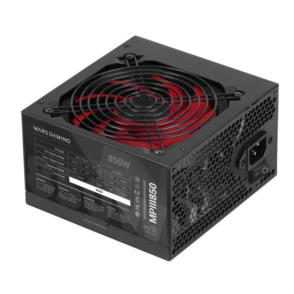 Fonte de Alimentação ATX Mars Gaming MPIII850 850W Preta