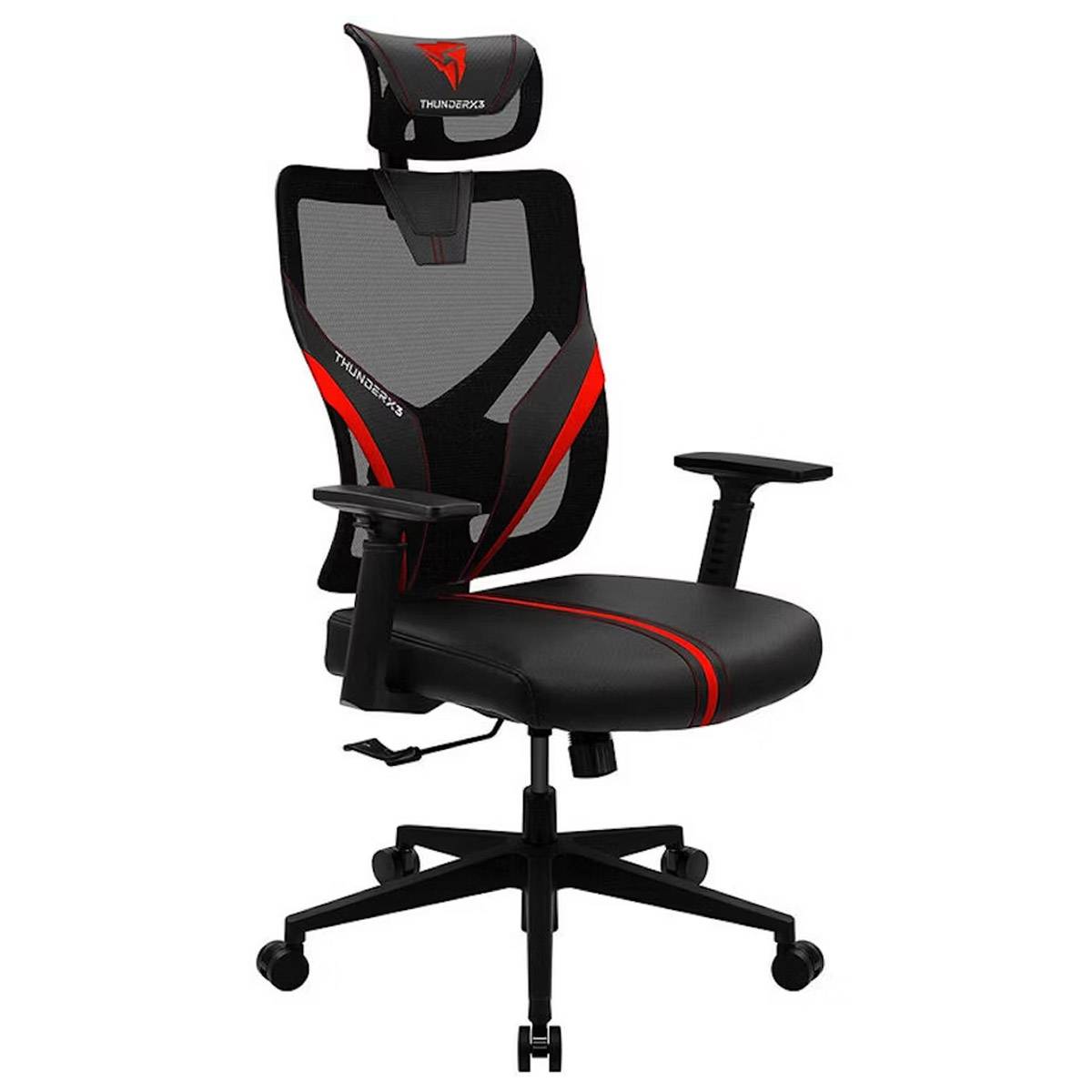 Cadeira de Escritório Ergonómica ThunderX3 Yama 1 Preta/Vermelha