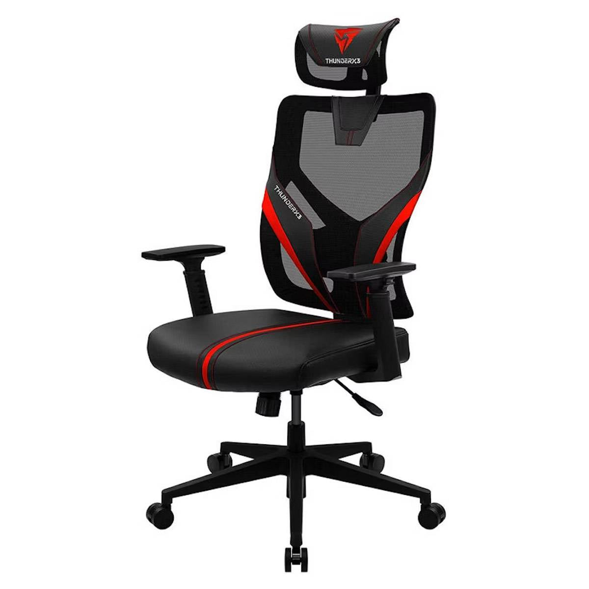 Cadeira de Escritório Ergonómica ThunderX3 Yama 1 Preta/Vermelha