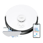 Aspirador Robô Tp-Link Tapo RV30 4200Pa 5000mAh Branco/Preto