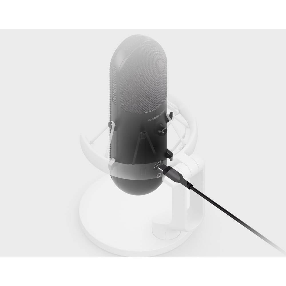 Microfone Condensador Cardióide SteelSeries Alias RGB 48Khz 24-bit USB Preto