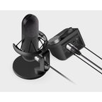 Microfone Condensador Cardióide SteelSeries ALias Pro XLR RGB 48Khz 24-bit USB Preto