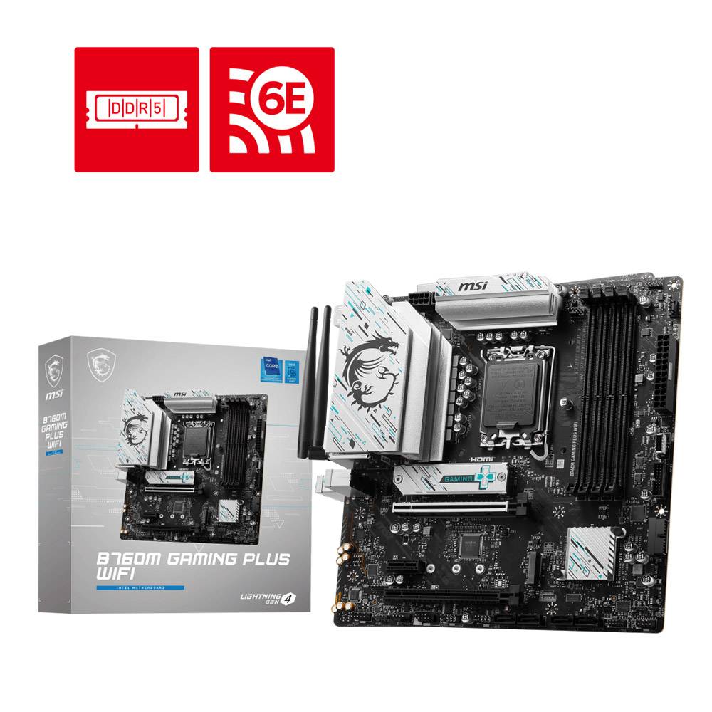 Motherboard Micro-ATX MSI B760M Gaming Plus WiFi Skt1700