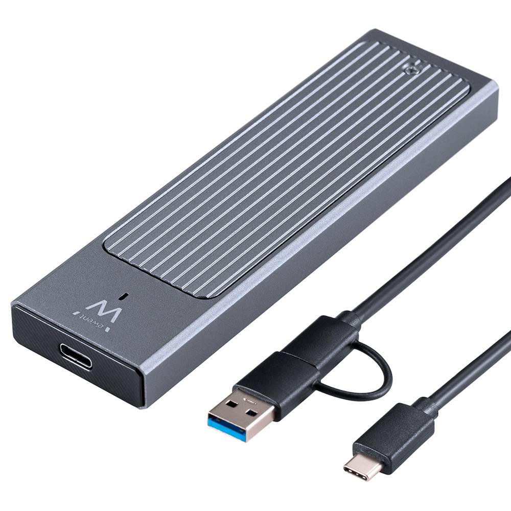 Caixa Externa M.2 Ewent EW7022 USB-C 3.2 Gen2 NVMe Cinza