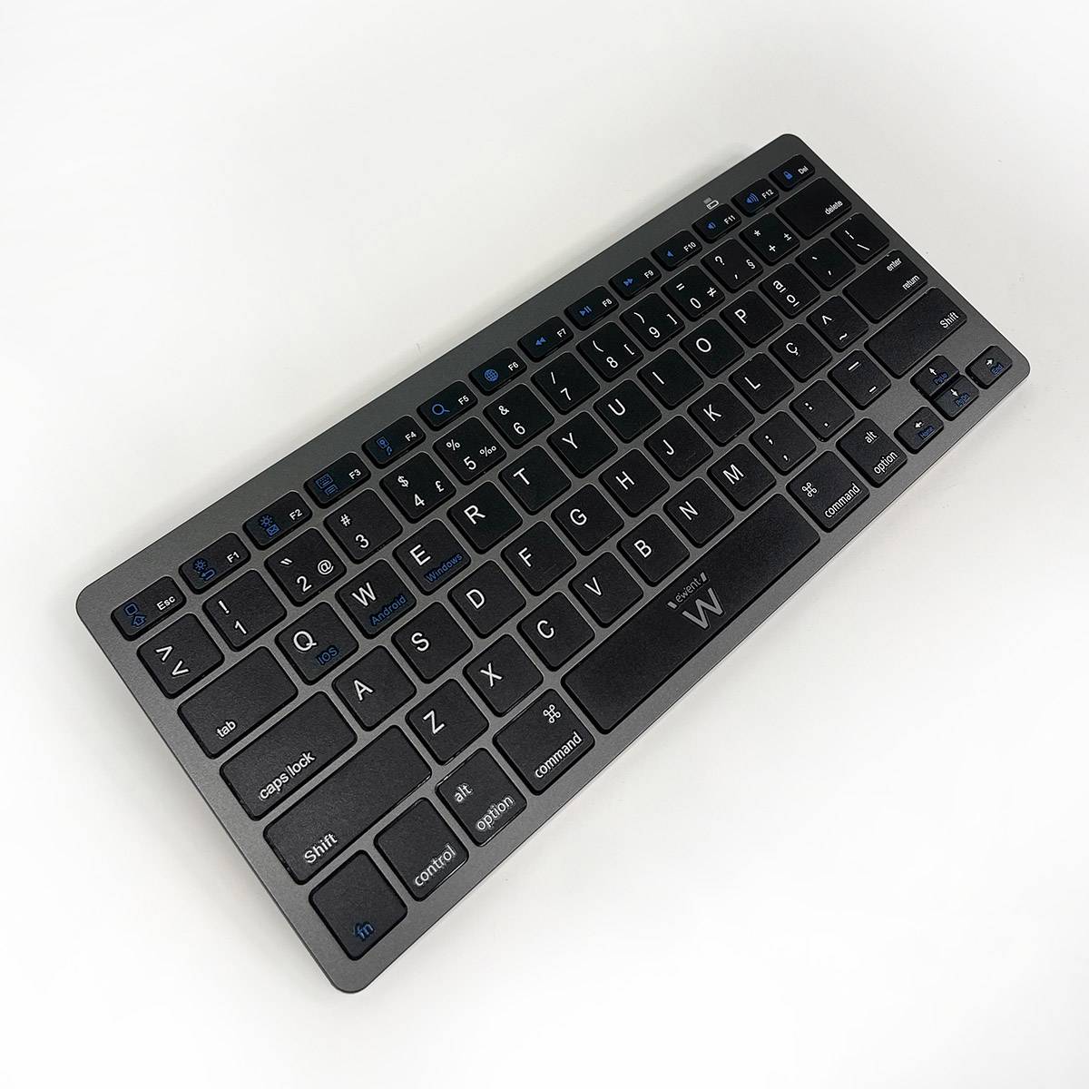 Teclado Ewent EW3120 Ultra-Slim Bluetooth PT Cinza