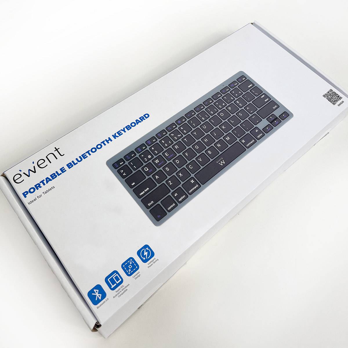 Teclado Ewent EW3120 Ultra-Slim Bluetooth PT Cinza