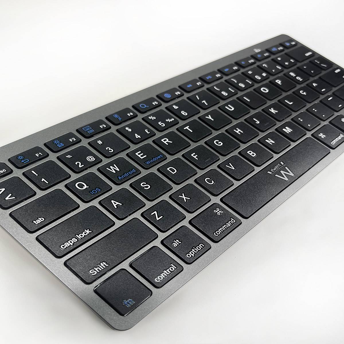 Teclado Ewent EW3120 Ultra-Slim Bluetooth PT Cinza