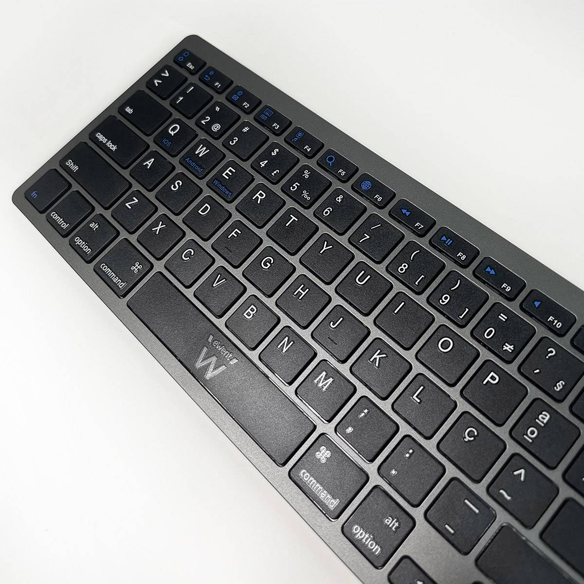 Teclado Ewent EW3120 Ultra-Slim Bluetooth PT Cinza