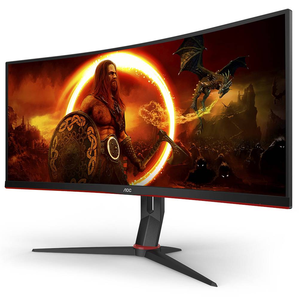 Monitor Curvo AOC Gaming CU34G2XP/BK VA W-LED 34" UWQHD 21:9 180Hz FreeSync / VESA Adaptive Sync