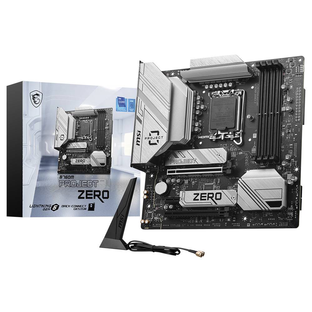 Motherboard Micro-ATX MSI B760M Project Zero Skt1700