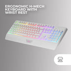Bundle Mars Gaming MCP-124 Combo RGB Branco