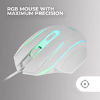 Bundle Mars Gaming MCP-124 Combo RGB Branco