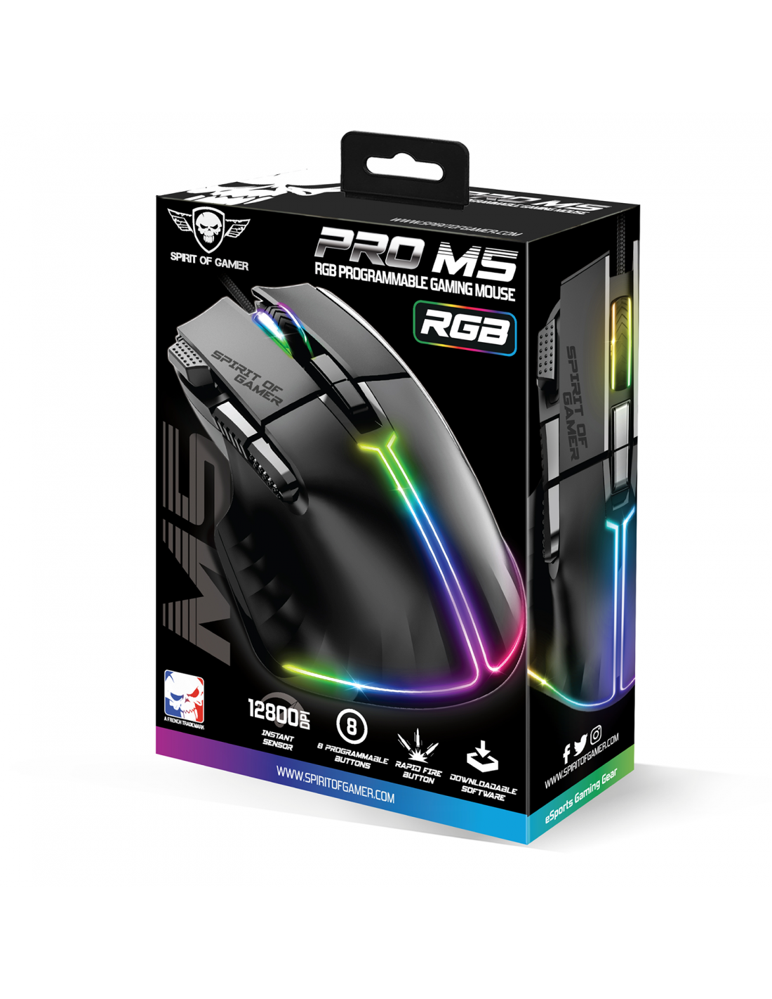 Rato Gaming SPIRIT OF GAMER PRO M5 RGB