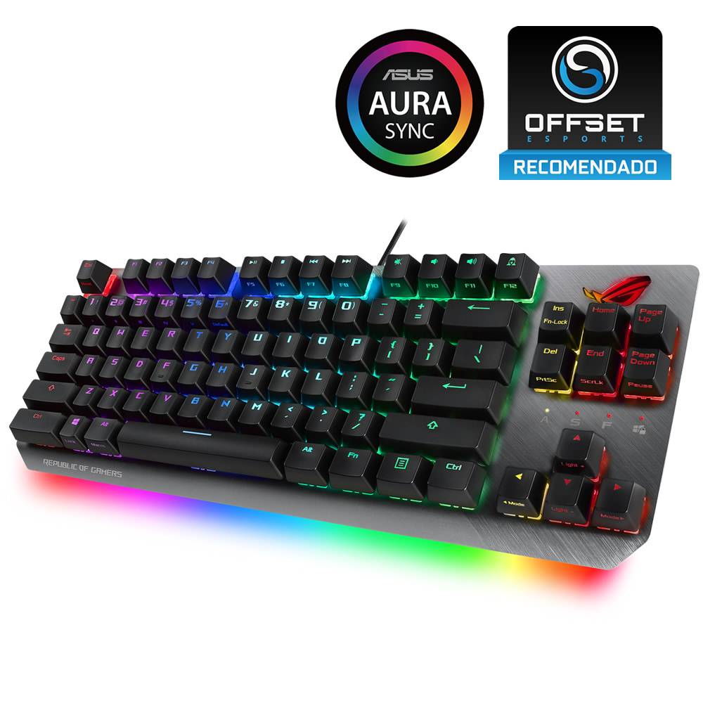 Teclado Mecânico Asus ROG Strix Scope TKL Switches ROG NX Red PT